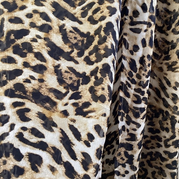 Rachel Zoe Beige /Tan animal print sleeveless maxi dress - Picture 4 of 7